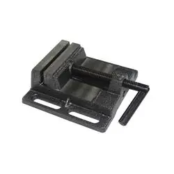 Olympia Tools 38-714 Flat Drill Press Vise, 4-1/2 in Jaw Opening, 4 in W Jaw, 1 in D Throat, Steel