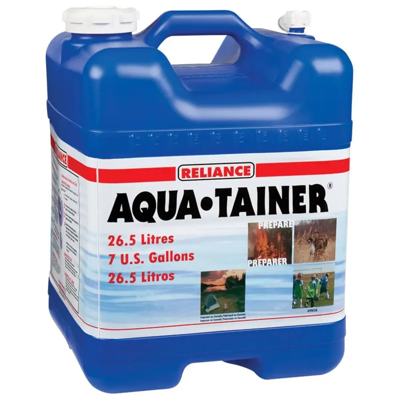 Reliance Products 9410-03 Water Container, 7 gal Capacity, Polyethylene, Blue