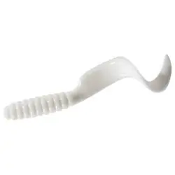 MISTER TWISTER Twister 4TSF20 1 Fishing Bait, Grub, Plastic, White Bait, 20, Pack