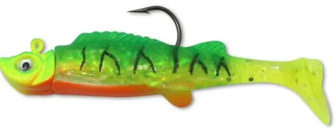 Northland MM4-22 Fishing Lure, Mimic Minnow Shad, Bass, Crappies, Perch, Pike, Trout, Walleyes, Firetiger Lure, 2