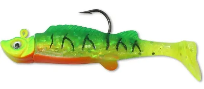 Northland MM5-22 Fishing Lure, Mimic Minnow Shad, Bass, Crappies, Perch, Pike, Trout, Walleyes, Firetiger Lure, 2
