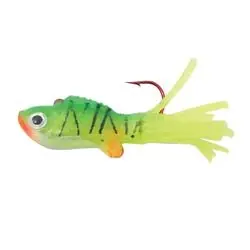 Northland ST2P-26 Fishing Lure, Slurpies Small Fry Jig, Crappies, Sunfish, Perch, Bass, Trout, Super-Glo Sunfish Lure