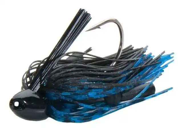 Northland J5-35 Fishing Lure, Jungle Jig, Big Bass, Pike, Black/Blue Lure, 1, Card
