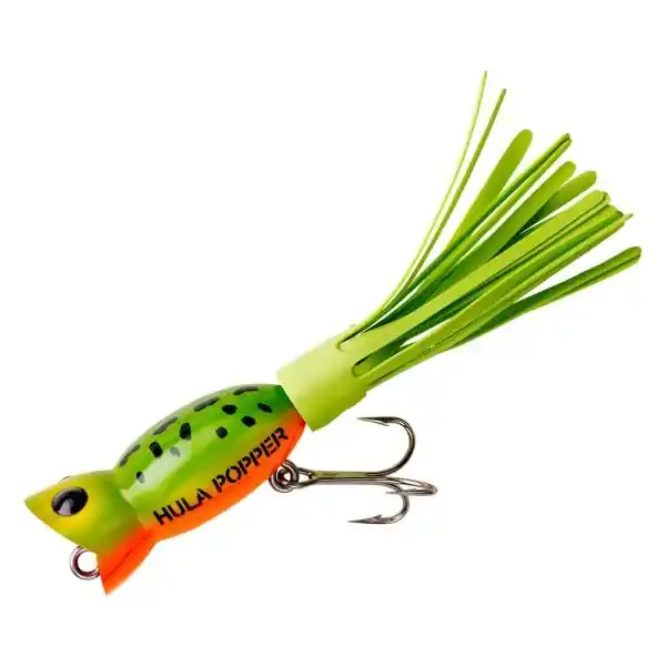 Arbogast Hula Popper G73007 Fishing Bait, Frog/Yellow Belly Bait