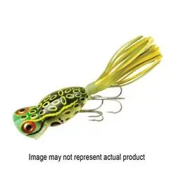 Arbogast G760-507 Hula Popper Fishing Lure, Largemouth Bass, Northern Pike, Smallmouth Bass, Leopard Frog Lure