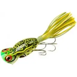 Arbogast G760-509 Hula Popper Fishing Lure, Largemouth Bass, Northern Pike, Smallmouth Bass, Bull Frog Lure