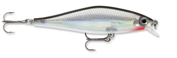 RAPALA Shadow Rap Shad SDRS09S Fishing Lure, 2 -Hook, Silver Lure