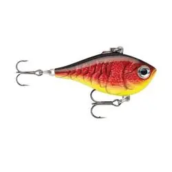 RAPALA Ultra Light Rippin‘ Rap ULRPR03RFCW Fishing Lure, Redfire Crawdad Lure