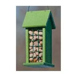 Woodlink NAGGPNUT Bird Feeder, 0.6 lb, Peanut, Metal/Plastic, Green, Hanging Mounting