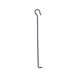 Panacea 15347 Fireplace Poker, 30 in OAL, Steel, Black