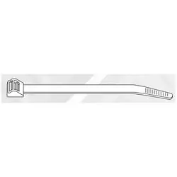ProTie N22SHD25 Cable Tie, 6 in Max Bundle Dia, 6/6 Nylon, Natural