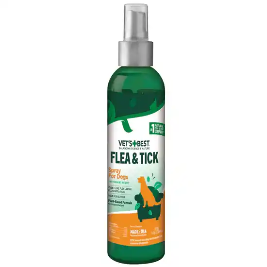 VET‘S+BEST Flea and Tick Spray, 8 oz