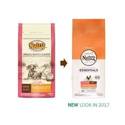 Nutro 791770 Adult Dog Food, S Breed, Dry, 5 lb Package, Bag