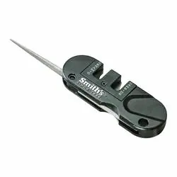 Smith‘s Pocket Pal PP1 Knife Sharpener, 400/800 Grit, Coarse/Fine/Medium, Carbide/Diamond Abrasive