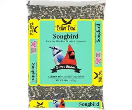 Better Bird W12 63005 Songbird Food, 5 lb Package, Pack