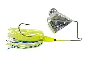 Strike King 516BM-71 Buzz King Bait, Wire Bait, Blue/Chartreuse Bait