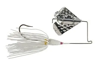Strike King 516BM-72 Buzz King Bait, Wire Bait, White Bait