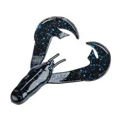 Strike King RGCHK-2 Fishing Bait, Soft Bait, Black/Blue Flake Bait, 7, Pack
