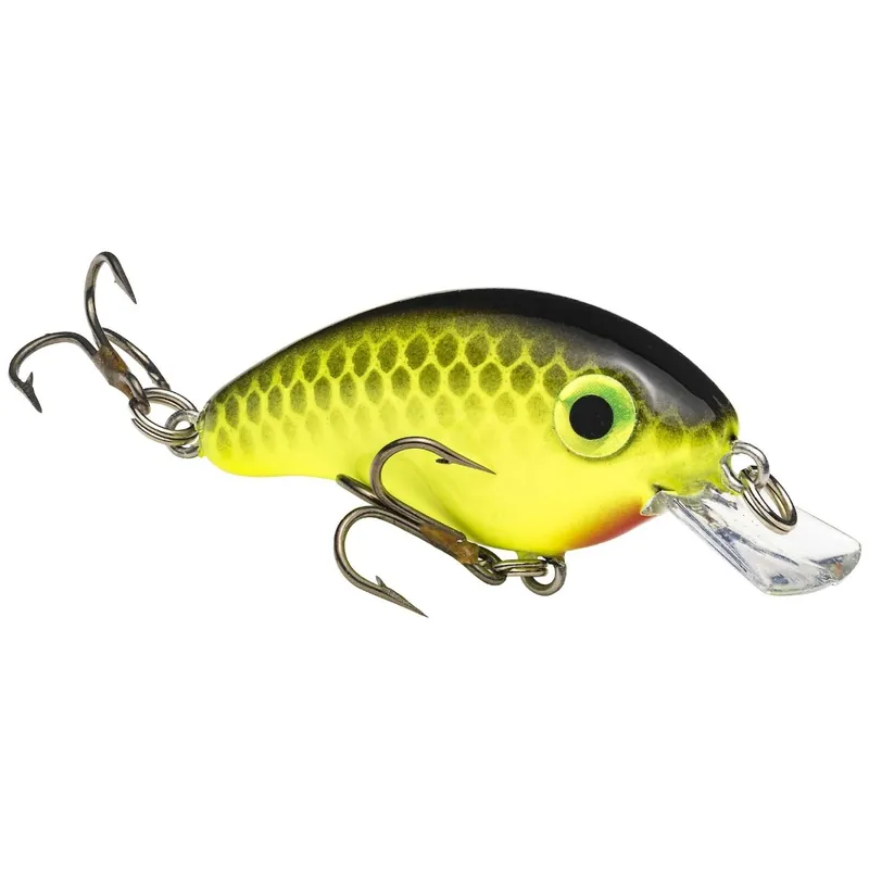 MR. CRAPPIE BY STRIKE KING Pro Model HCBPM-535 Bitsy Minnow Bait, Hard Bait, Minnow, Black Back/Chartreuse Bait