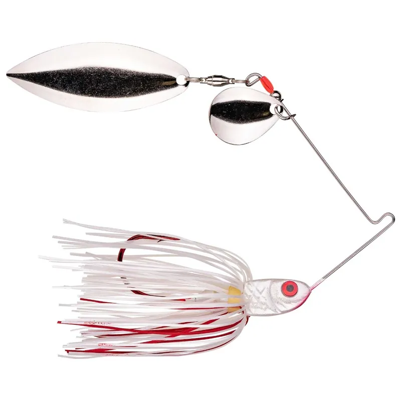 Strike King BB38CW-304 Bleeding Spinner Bait, Wire Bait, Bleeding White Bait