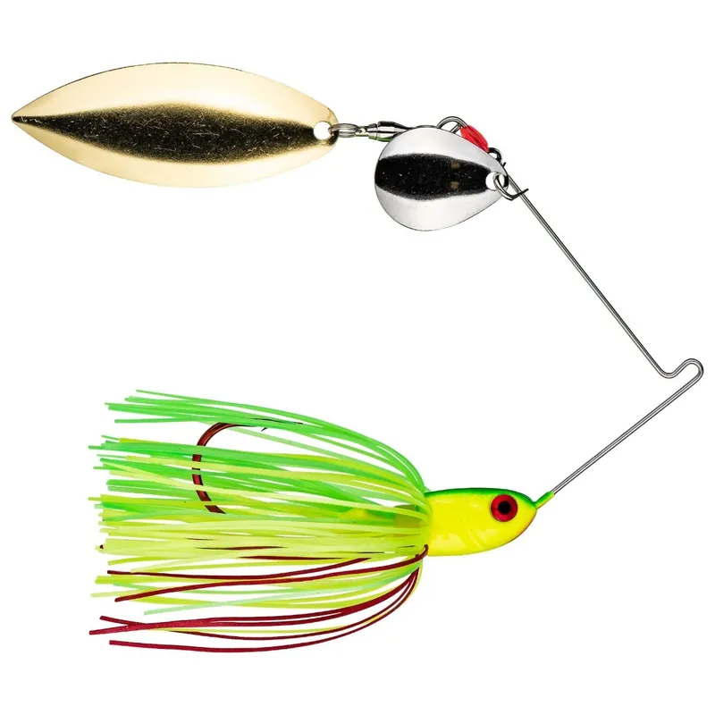 Strike King BB38CW-317SG Bleeding Spinner Bait, Wire Bait, Bleeding Fire Tiger Bait