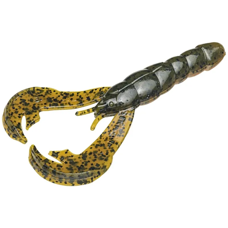 RAGE TAIL RGCRW-10 Rage Craw Bait, Soft Bait, Plastic, Amber Bama Craw Bait, 7, Pack