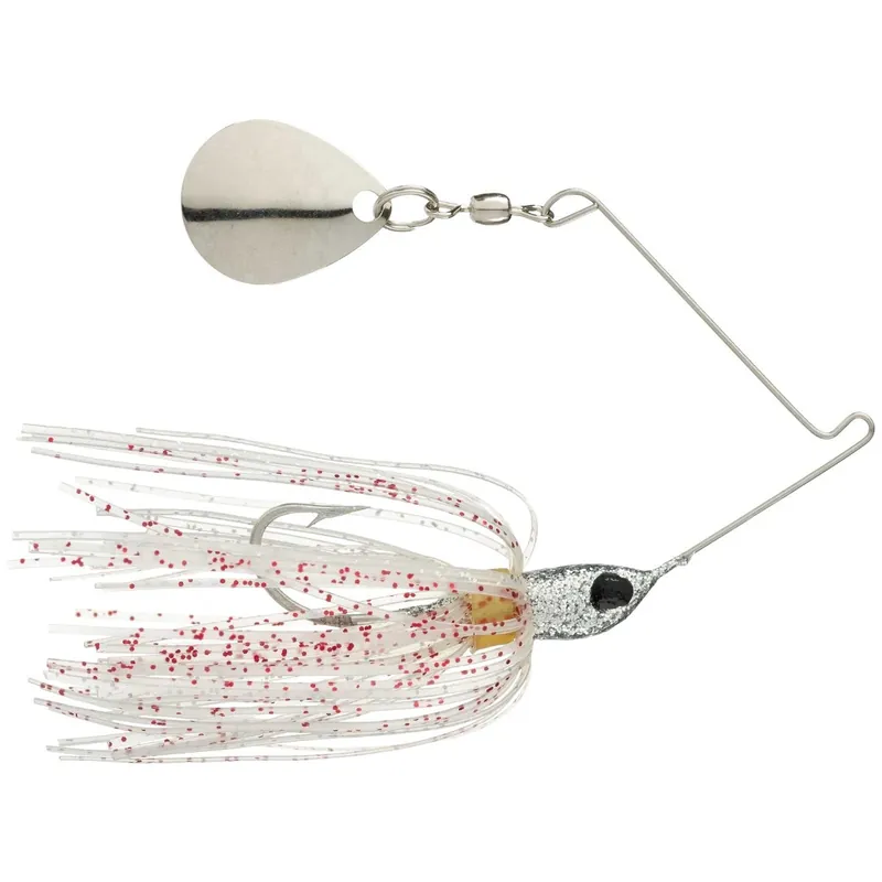 Strike King MC-74 Micro-King Spinnerbait, Wire Bait, Clear/Diamond Dust/Silver Bait