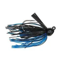 Strike King Bitsy Flip BFJ14-2 Flipping Jig, Jig, Silicone, Black/Blue Bait
