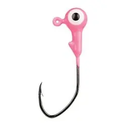 MR. CRAPPIE BY STRIKE KING MRCJH116S-98 Slab Slasher Jig Head, Nickel, Pink, 8, Pack