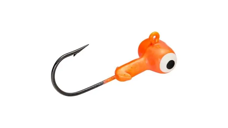 MR. CRAPPIE BY STRIKE KING MRCSHJH18-236 Sausage Head Jig, Jig, Fluorescent Orange Bait, 6, Pack