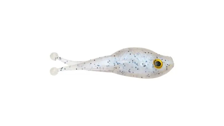 MR. CRAPPIE BY STRIKE KING MRCSZRB-41 Pro Style Scizzor Shad Bait, Soft Bait, Plastic, Glimmer Blue Bait, 10, Pack