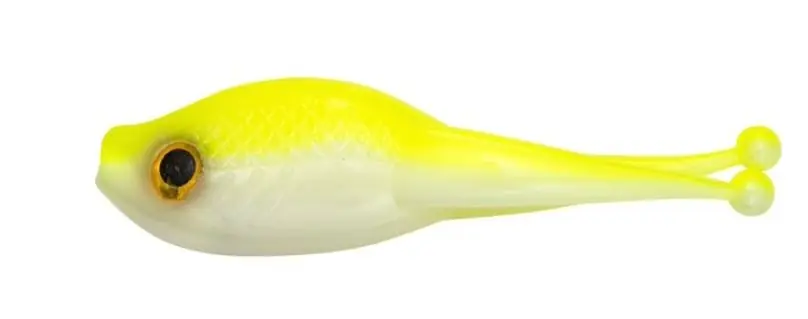 MR. CRAPPIE BY STRIKE KING MRCSZRB-186 Pro Style Scizzor Shad Bait, Soft Bait, Plastic, Refrigerator White Bait, 10