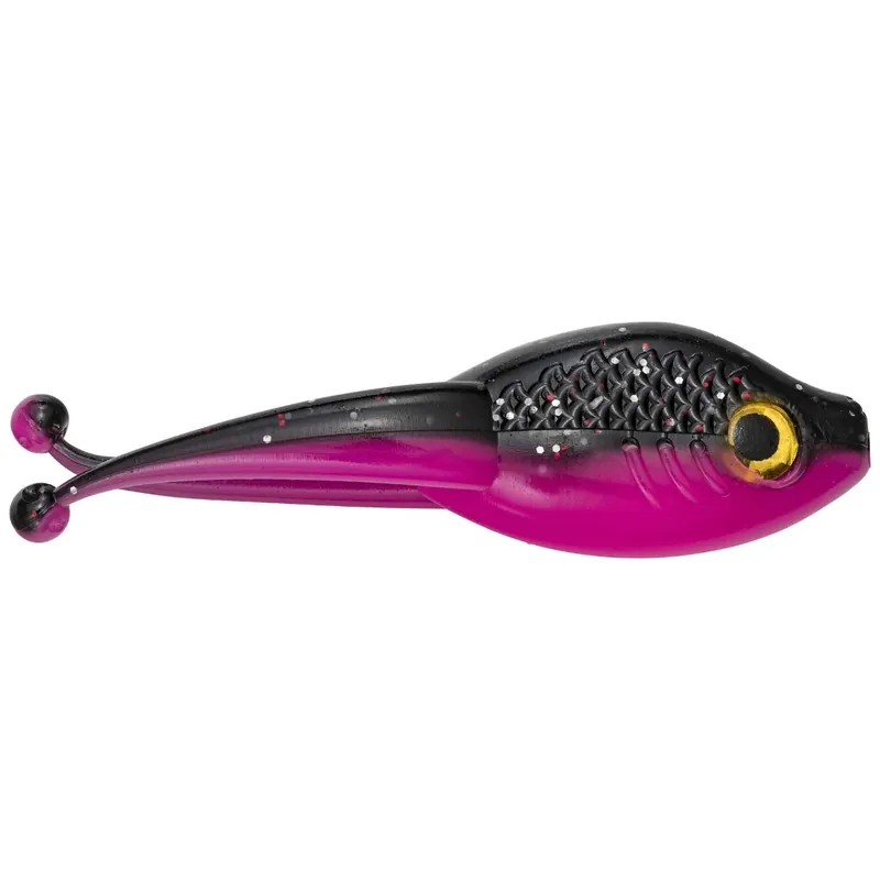 MR. CRAPPIE BY STRIKE KING MRCSZRB-194 Pro Style Scizzor Shad Bait, Soft Bait, Plastic, Pink Tuxedo Bait, 10, Pack