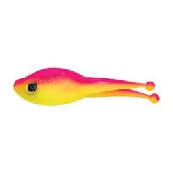 MR. CRAPPIE BY STRIKE KING MRCSZRB-242 Pro Style Scizzor Shad Bait, Soft Bait, Plastic, Hot Chicken Bait, 10, Pack