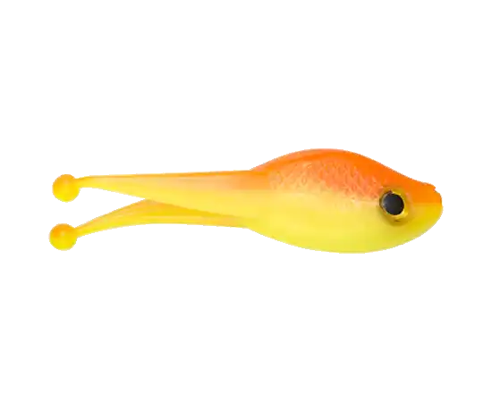 MR. CRAPPIE BY STRIKE KING MRCSZRB-246 Pro Style Scizzor Shad Bait, Soft Bait, Plastic, Osage Orange Bait, 10, Pack
