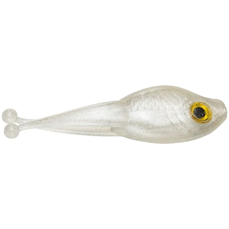 MR. CRAPPIE BY STRIKE KING MRCSZRB-248 Pro Style Scizzor Shad Bait, Soft Bait, Plastic, Shiney Hiney Bait, 10, Pack