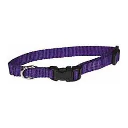 Scott Pet 1428PRLG Dog Collar, 12 to 18 in L Collar, 1 in W Collar, Nylon, Purple