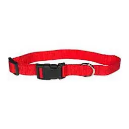 Scott Pet 1428RDXL Dog Collar, 18 to 26 in L Collar, 1 in W Collar, Nylon, Red