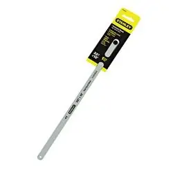 STANLEY 15-822A Hacksaw Blade, 12 in L, 32 TPI, Steel Cutting Edge
