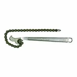 Diamond Farrier CW12H Chain Wrench, 12 in L, Steel, Nickel Chrome