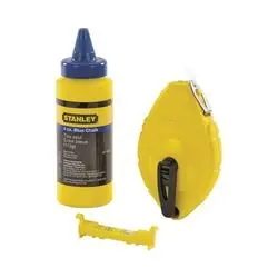 STANLEY 47-442 Chalk Box Set, 100 ft L Line, Blue Line, 3 1 Gear Ratio