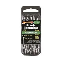 Arrow RSA1/8 Pop Rivet, Short, 1/8 in L, Aluminum, 25
