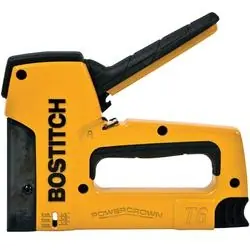 Bostitch PowerCrown T6-8 Tacker, 84 Magazine, 7/16 in W Crown, Steel Staple