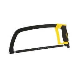 STANLEY STHT20139L Hacksaw, 12 in L Blade, 24 TPI, Steel Blade, 4-3/8 in D Throat, Metal Frame, Ergonomic Handle