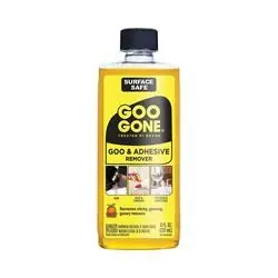 Goo Gone 2087 Goo and Adhesive Remover, 8 oz Package, Bottle, Liquid, Citrus, Yellow