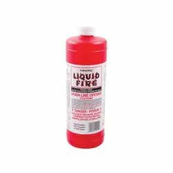 Liquid Fire LF-Q-12 Drain Opener, Liquid, Dark Amber, Slight Pungent, 32 oz Package, Bottle