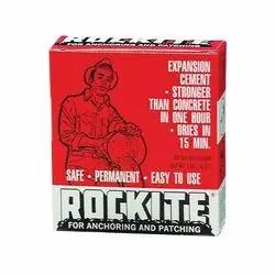 Rockite 10001 Expansion Cement, Powder, White, 1 lb Package, Box