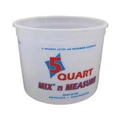 ENCORE Plastics 300403 Paint Container, 5 qt Capacity, Plastic