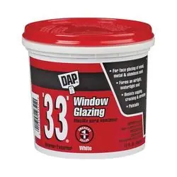 DAP 12122 Window Gazing, Paste, Slight, White, 1 qt Package, Tub
