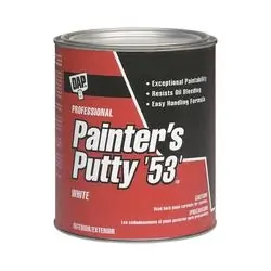 DAP 12242 Painter‘s Putty, Paste, Musty, White, 1 pt Package, Tub